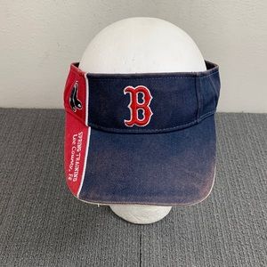 Boston Red Sox Spring Training Visor Mens OS Red Blue Strapback '47 Brand